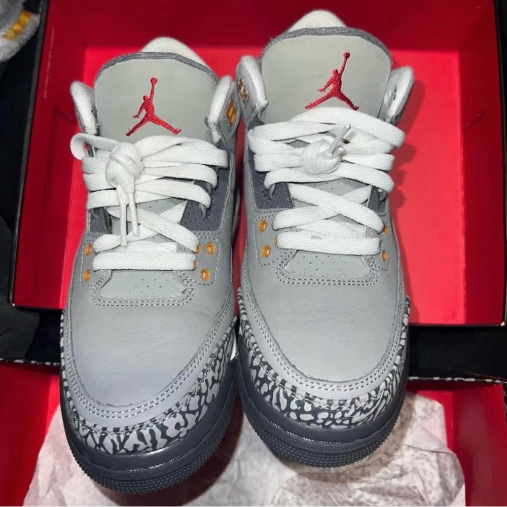 Jordan Kids Sneakers - Gray, White, Red, Gold